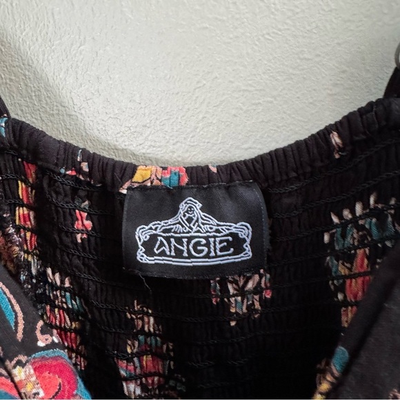 Angie Boho Cottagecore Cami Strappy Maxi Dress Festival Summer Vacation - Picture 6 of 11